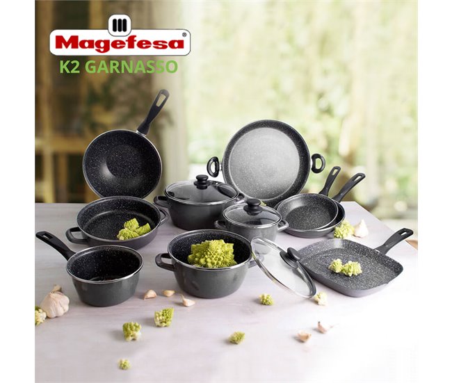 Bateria de cocina 8 piezas con juego de sartenes Multicolor