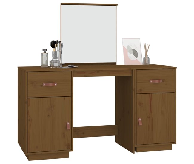 Tocador con espejo 95 Marron