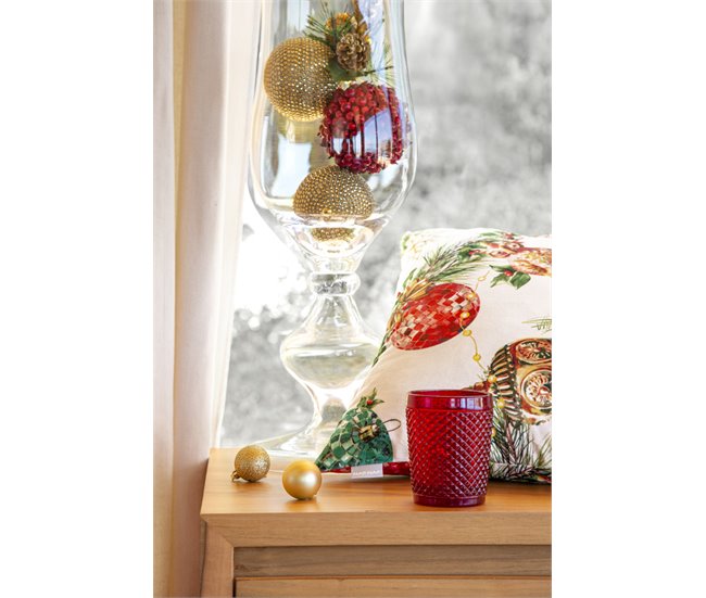 FUNDA DE COJIN DE TERCIOPELO DE NAVIDAD DECORATION Blanco