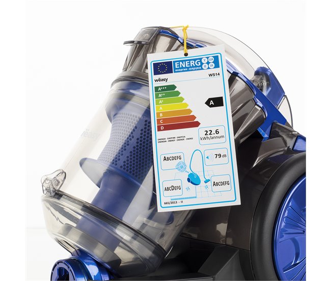 Aspirador Sin Bolsa De Trinero Ws14 Wëasy Azul