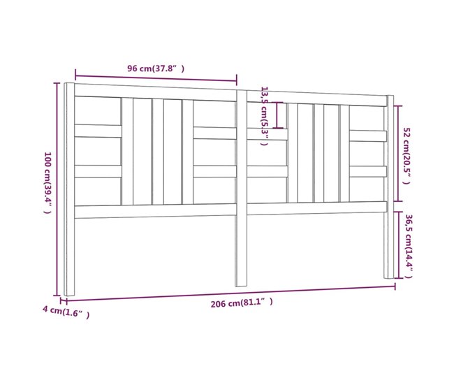 Cabecero De Cama 206 Blanco