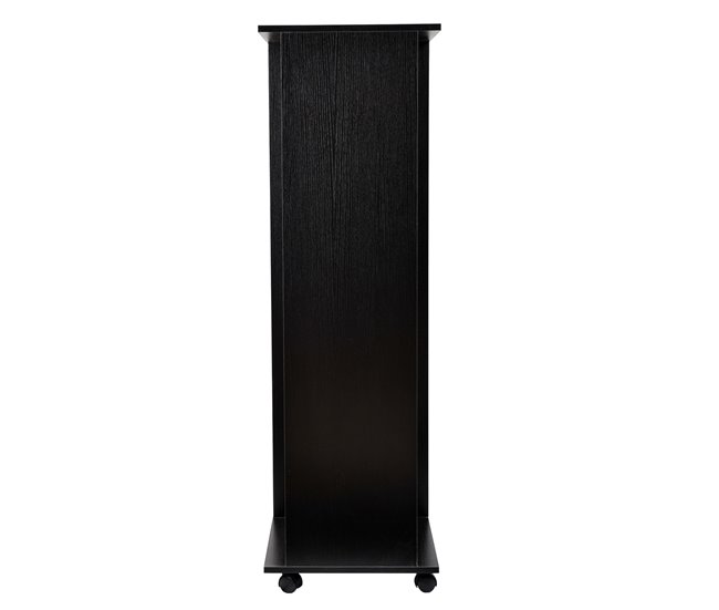 Armario Ropero Tablero de partículas, tubos de aluminio HOMCOM Negro