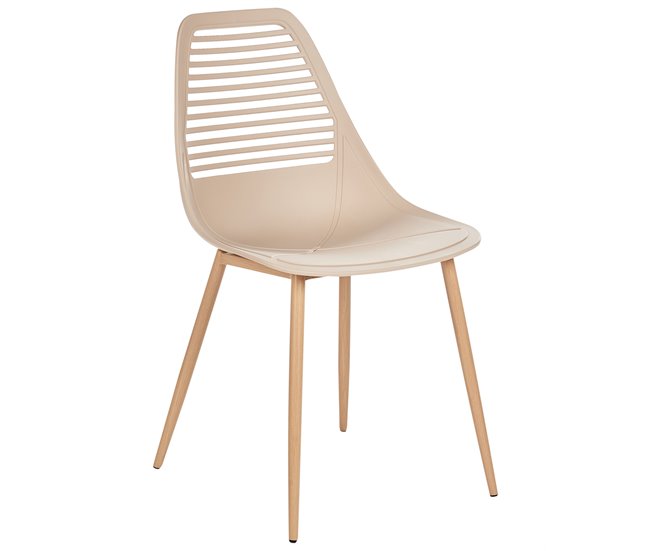 Beliani Silla de comedor MONTELLO Beige