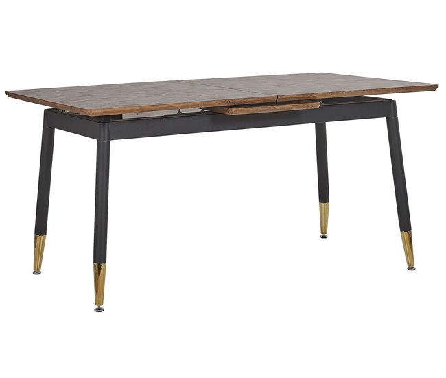 Beliani Conjunto de 2 mesas auxiliares CAMROSE 90x160 Marron