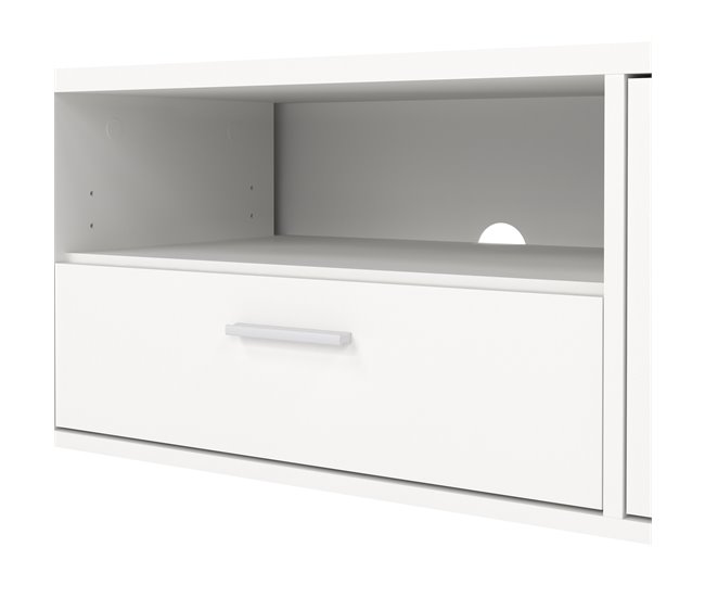 Mueble TV 177cm blanco MOKARIS Blanco