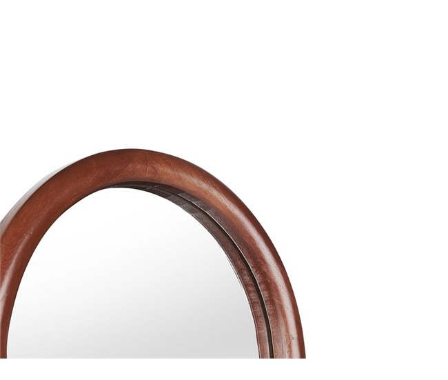 Beliani Espejo de pie CHELLES Marron