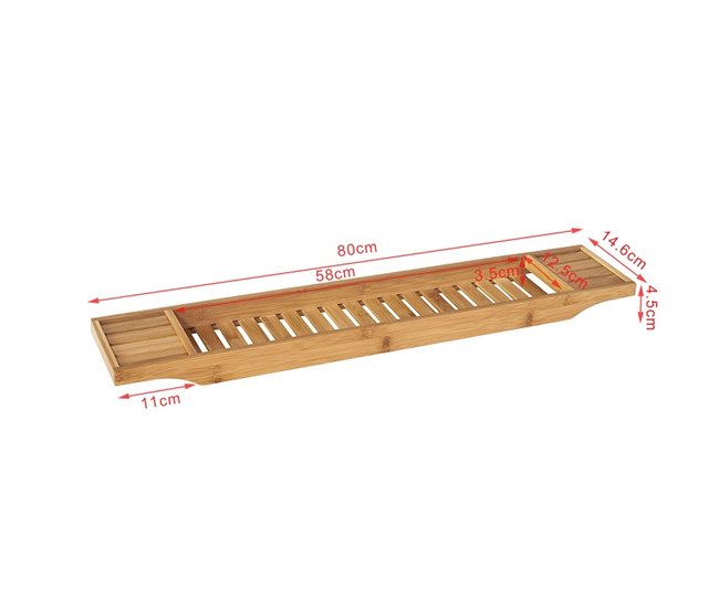 Bandeja de Bambú para Bañera FRG212-N SoBuy Madera