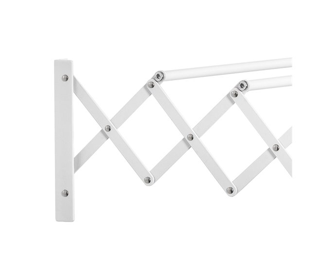 Tendedero de pared Metal HOMCOM Blanco