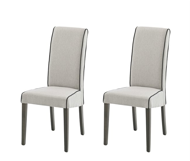 Pack de 2 sillas de comedor VERONA  Beige