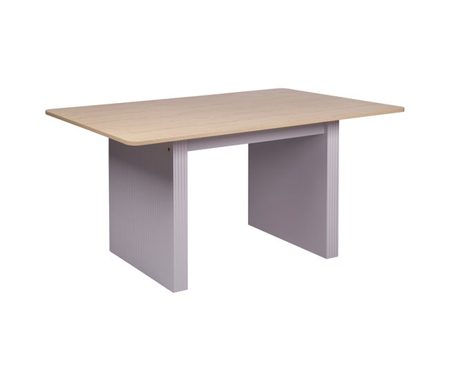 Mesa de comedor fija color roble SELENA Roble