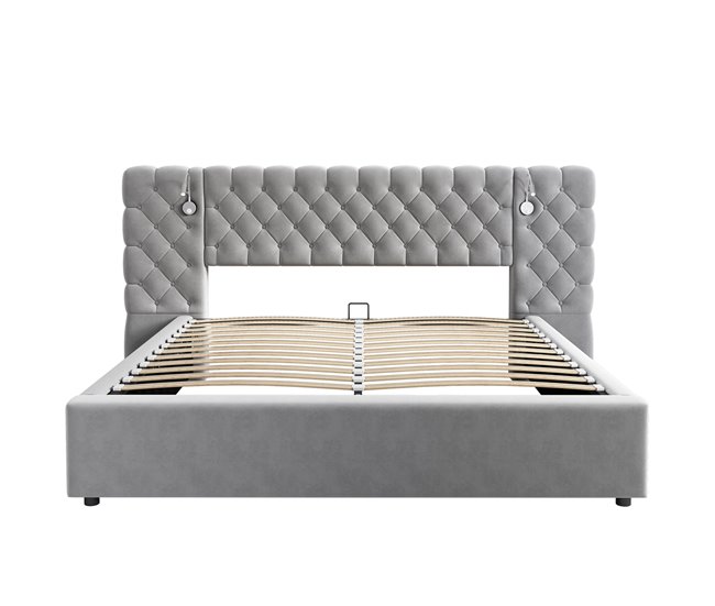 Camas de matrimonio 245x200 Gris