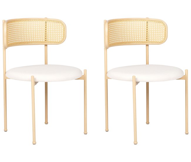 Beliani Silla de comedor ANDOVER Beige