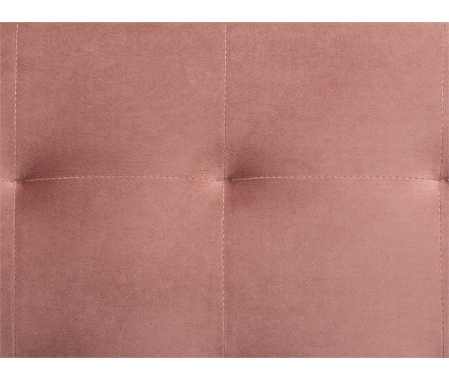 Beliani Sofá cama Terciopelo ABERDEEN Rosa