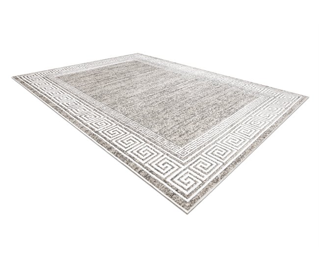 Alfombra MATEO 8033/944 Moderna griego marco estructural 140x190 Beige