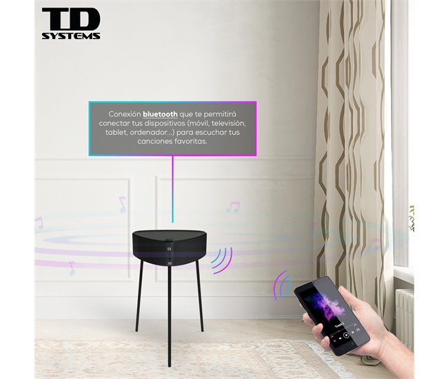 Altavoz Mesa Bluetooth de 20W - TD Systems SM20B11PGC Gris Oscuro