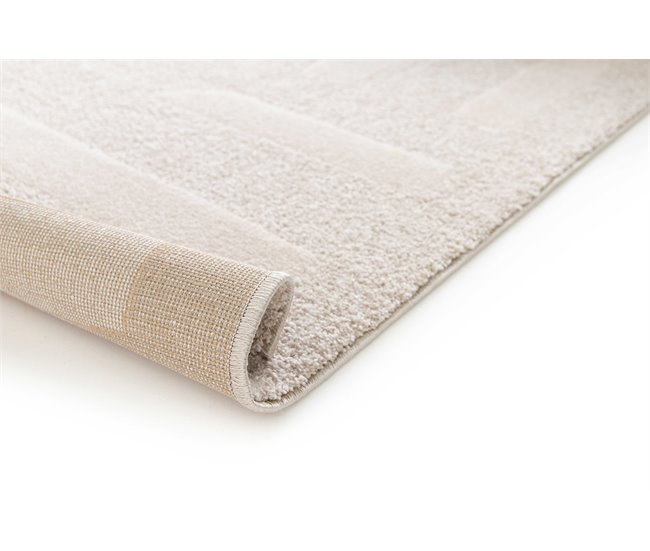 Alfombra con diseño geométrico y relieve CALEDONIA - ATTICGO 160x230 Beige