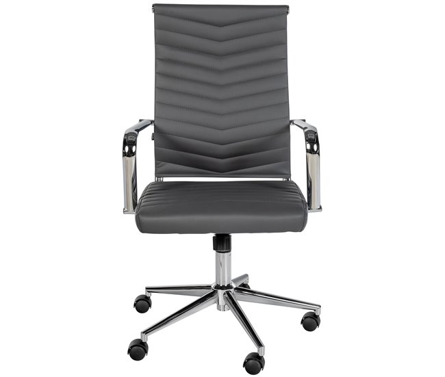 Silla de oficina - Canby - Simil cuero Gris