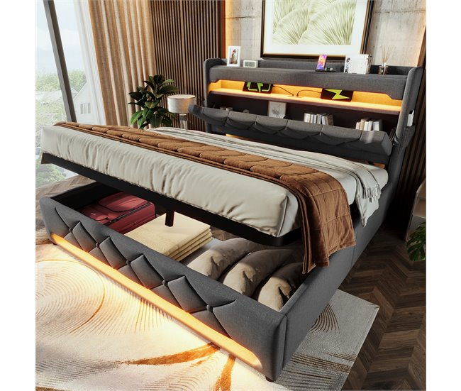 Canapés abatibles Gris