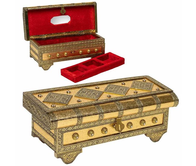 Caja-Joyero Dorado