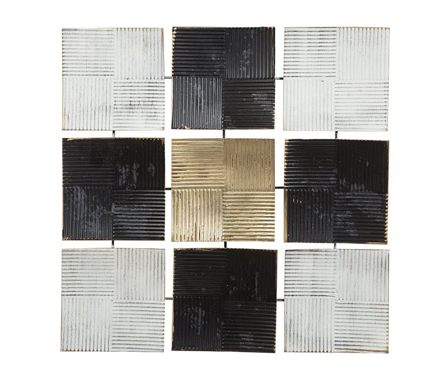 Beliani Decoración de pared TITANIUM Negro