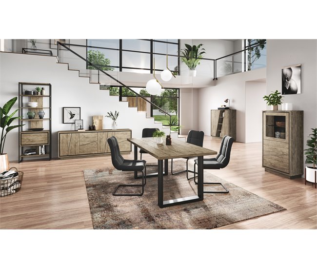 Mesa de comedor fija 180cm HELSINKI Madera