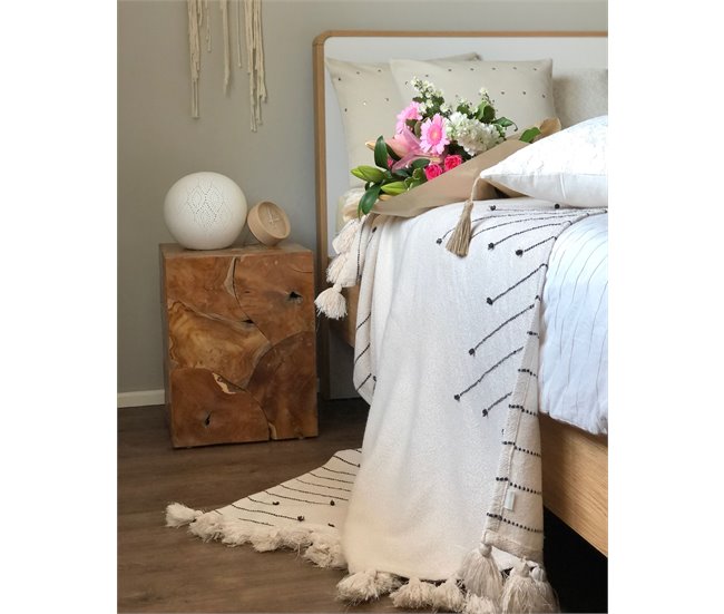 Beliani Cojín decorativo GAURA Beige