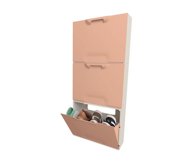 Zapatero SPLASH II 1 puerta 51x40,1x17,3cm Rosa