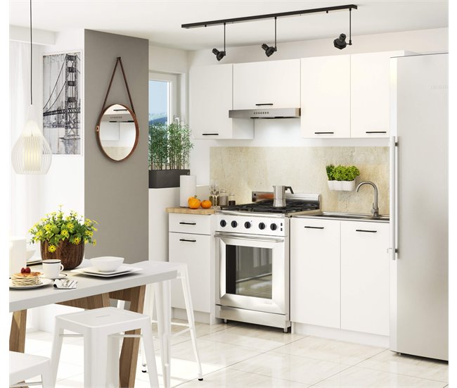 Armario de Cocina Independiente OLIWIA AKORD con 2 estantes 40 Blanco