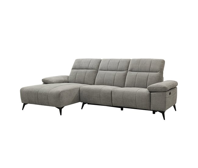 Chaise longue relax eléctrica ANDY Gris Claro