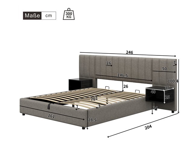 Canapés abatibles Gris