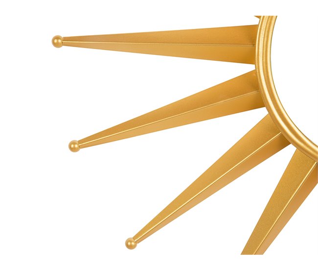 Beliani Espejo decorativo PERELLI Dorado