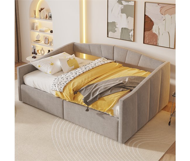 Canapés abatibles Gris Claro