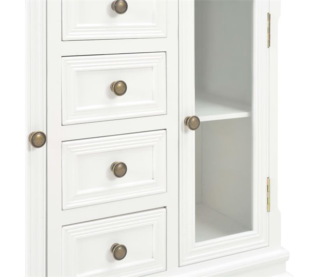 Aparador de madera maciza de pino 4402057 Marron