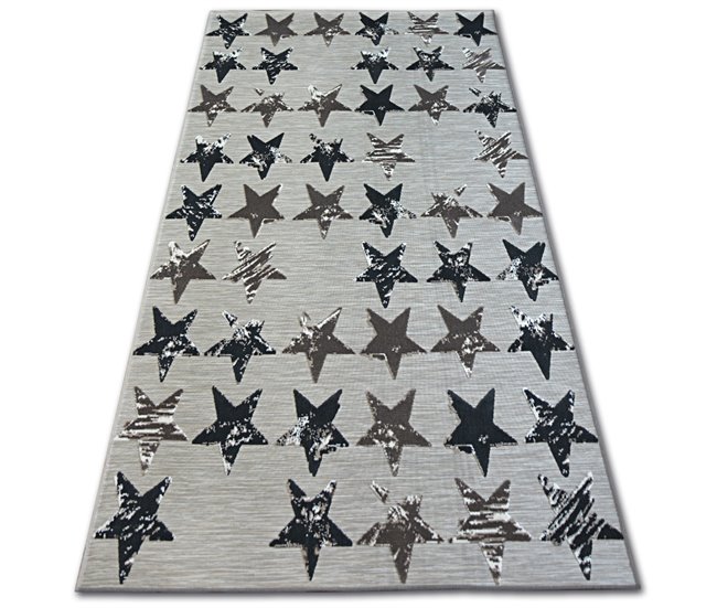 Alfombra LISBOA Estrellas Estrellitas 120x170 Marron