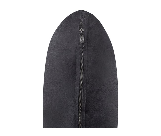 Beliani Chaise longue izquierdo Terciopelo LATTES Negro