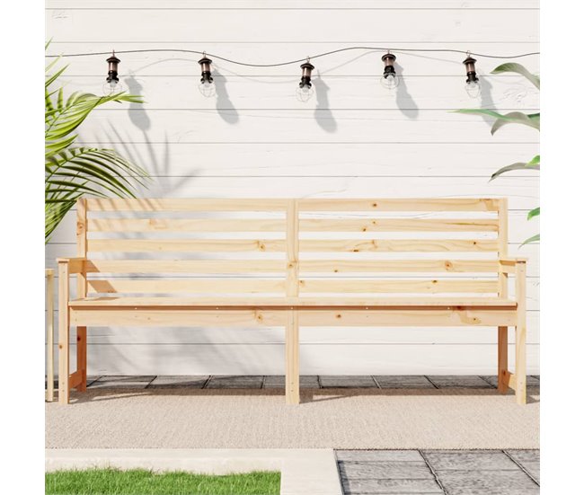 Banco De Jardín 203x48 Blanco