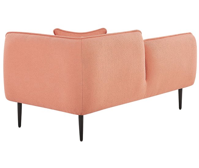 Beliani Chaise longue Bouclé CHEVANNES Beige