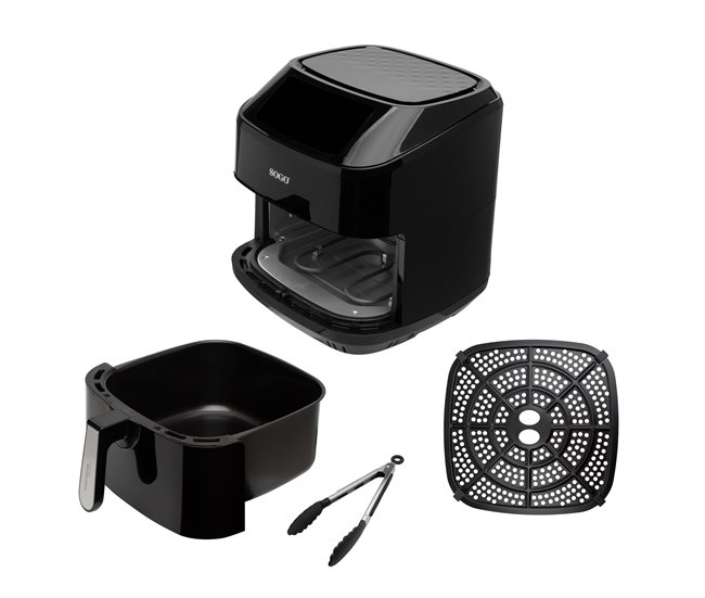 Freidora SOGO FRE-SS-10900 sin aceite 7,5 litros 2150W inox Negro