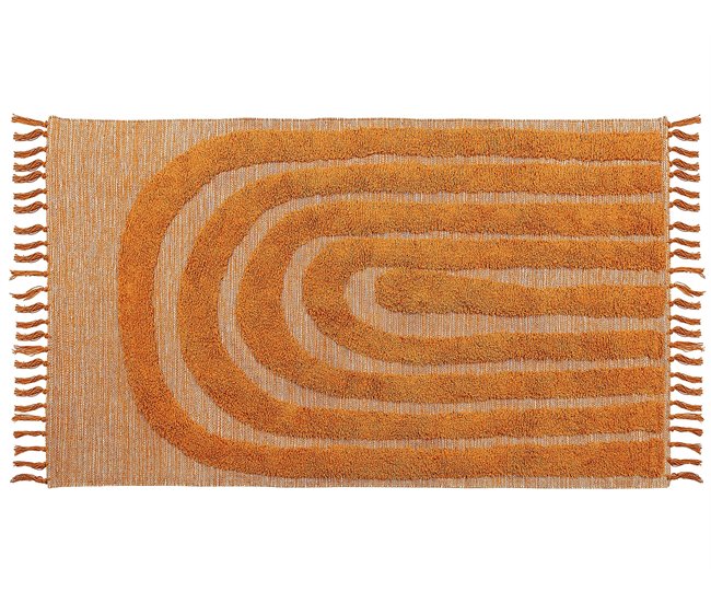 Beliani Alfombra de pelo corto HAKKARI 80x150 Beige