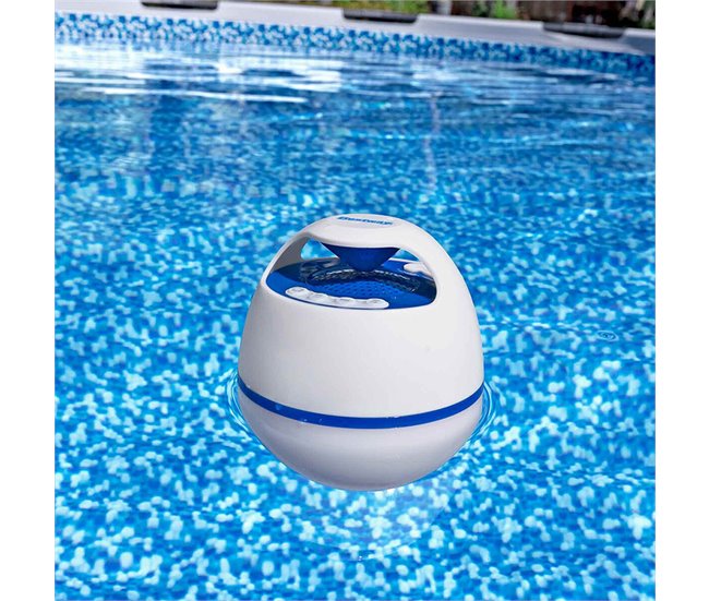 Altavoz Inalámbrico Flotante con LED Blanco
