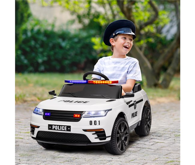 Coche Eléctrico Infantil PP, Acero AIYAPLAY Blanco