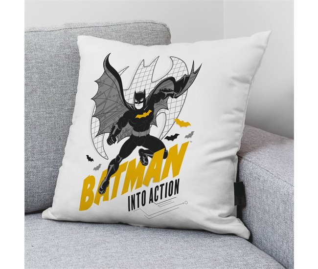 Funda de cojín Batman Comix 1B Blanco