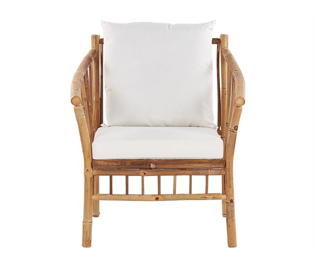 Beliani Conjunto de jardín Madera de bambú MAGGIORE Marron