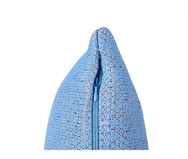 Beliani Cojín decorativo PASHOT Azul