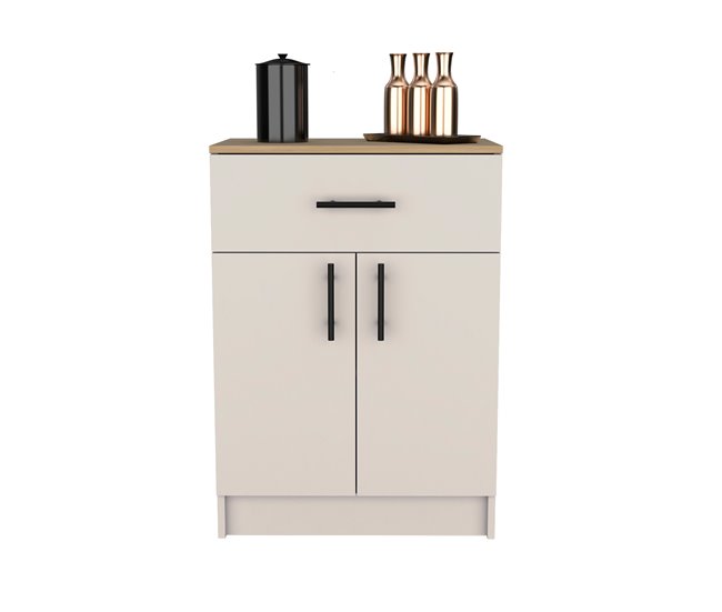 Alacena Mayorca en melamina con 2 puertas , 2 estantes y cajon Beige