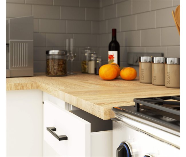 Armario de Cocina Independiente OLIWIA AKORD con 2 estantes 90 Blanco