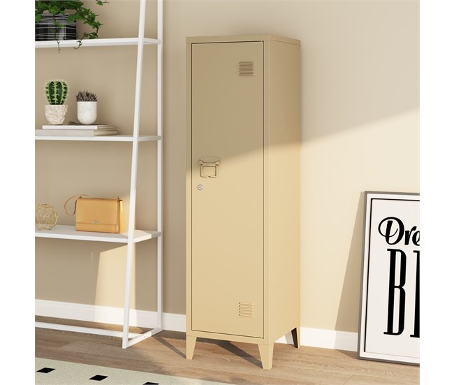 Casillero metálico Kurikka con 3 compartimientos acero Blanco