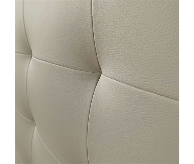 Cabecero Modelo Rivoli Acolchado, Tapizado en Polipiel de Alta Gama 160 Beige