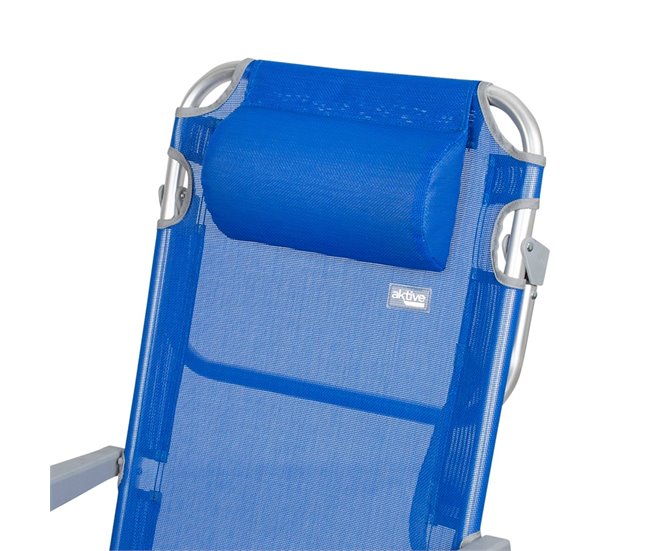 Aktive Pack 2 sillas playa plegables y multiposición Azul
