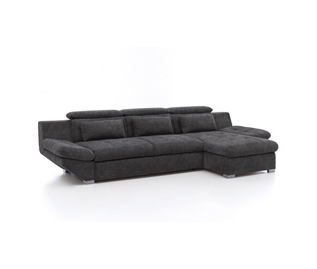 Chaise longue convertible en cama ETERNITY Antracita
